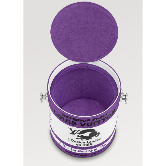 Louis Vuitton Purple LV Paint Can Monogram Top Handle Shoulder Crossbody Bag - Picture 13 of 15